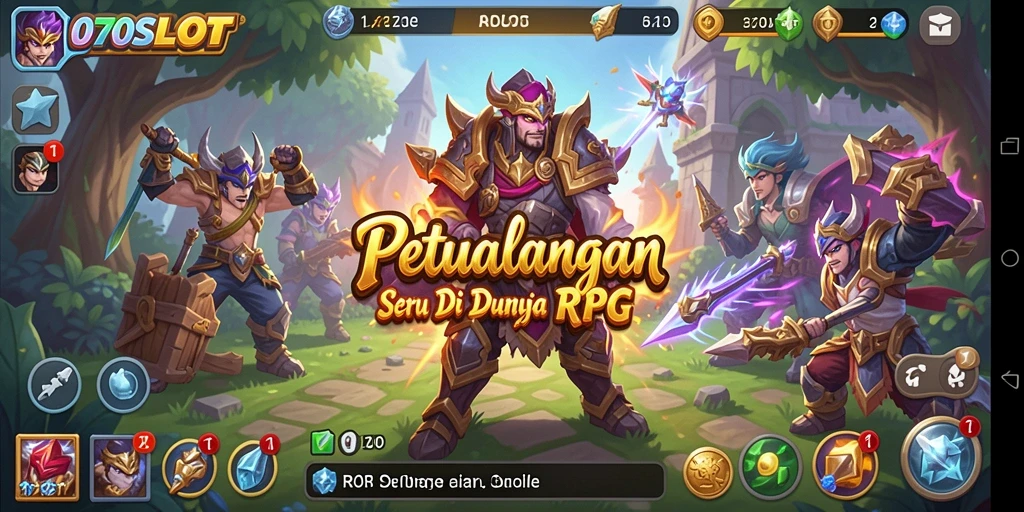 Tampilan gameplay seru di 070SLOT menampilkan pertarungan epik dan petualangan menantang.