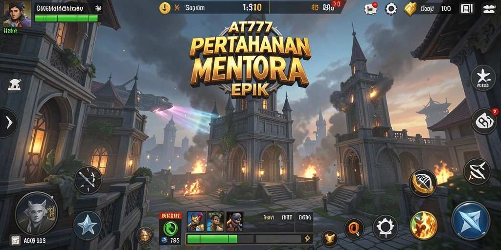 Tangkapan layar menarik dari gameplay Tower Defense AT777.