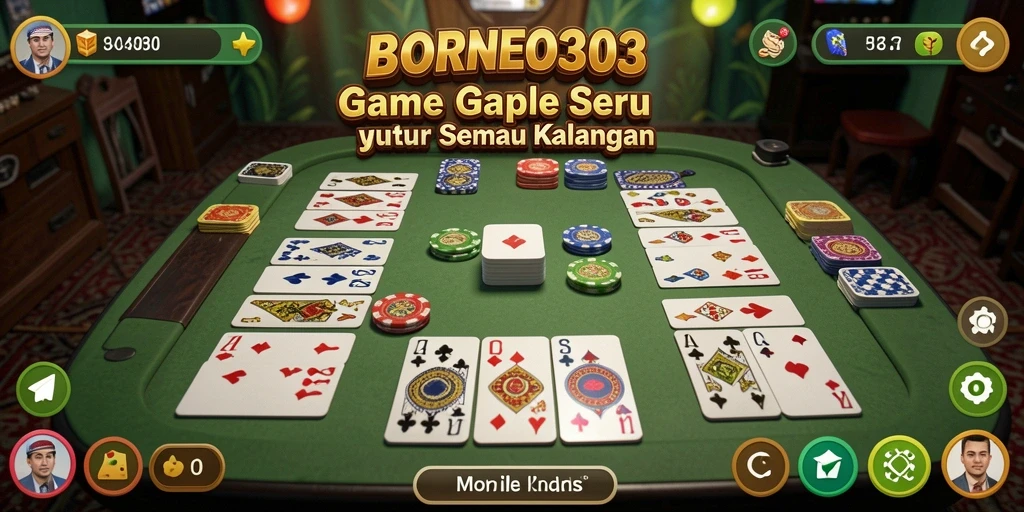 Tampilan gameplay seru di BORNEO303 dengan pemain yang bersaing.