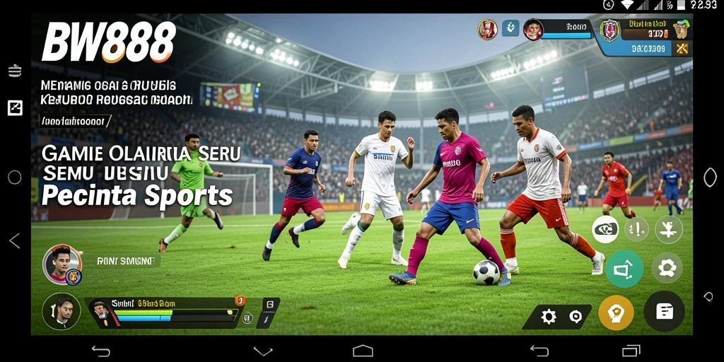 Tampilan gameplay BW888 menampilkan aksi olahraga yang dinamis dan mendebarkan.