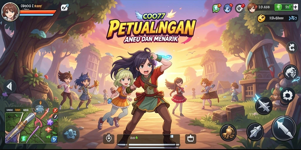 Tampilan menawan dari gameplay COO77 yang penuh aksi.