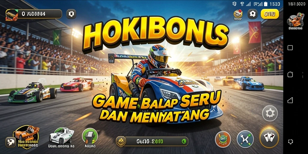 Gameplay balap seru di HOKIBONUS dengan grafik menakjubkan.