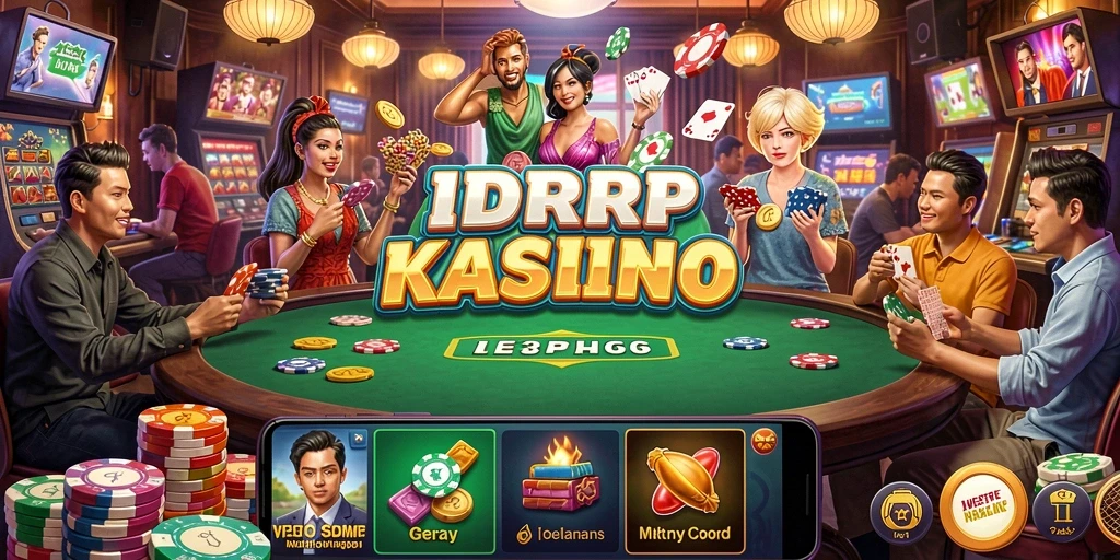 Tampilan screenshot IDRRP menampilkan gameplay seru dengan berbagai permainan Kasino.