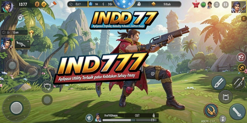 Tampilan utama IND777 dengan fitur Utility yang menarik.