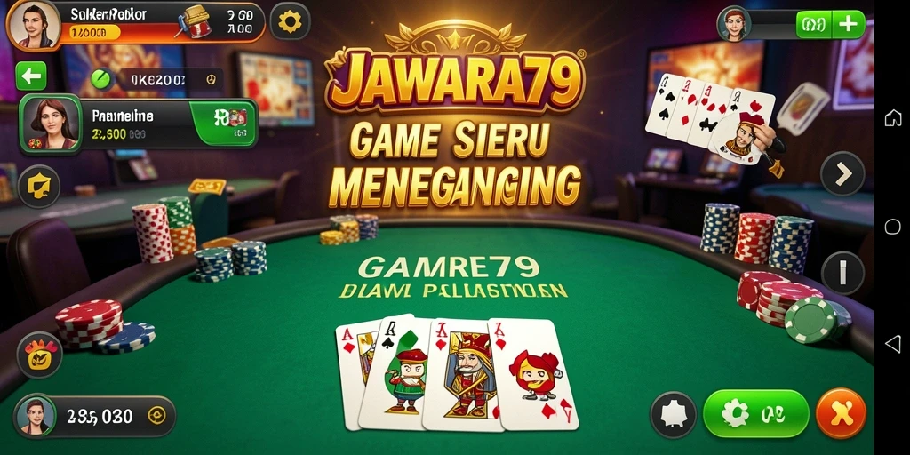 Gameplay poker yang mendebarkan di JAWARA79.