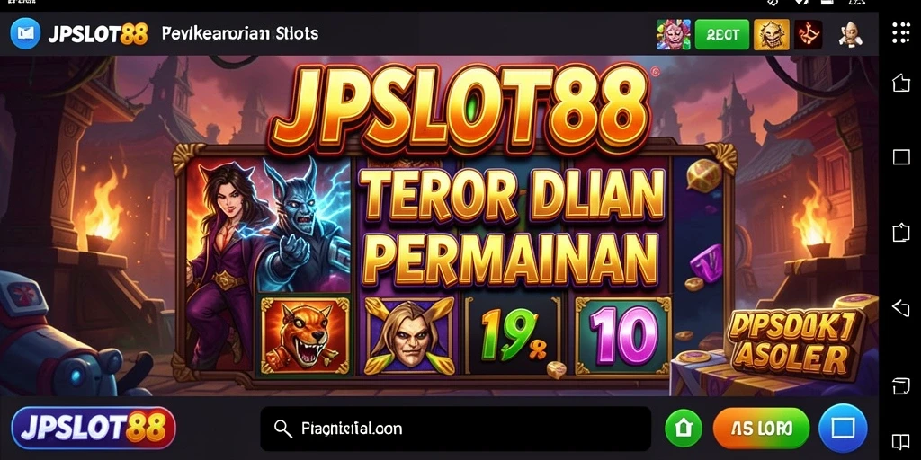 Screenshot gameplay JPSLOT88 yang menampilkan suasana horor yang mencekam.