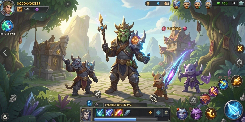 Tangkapan layar gameplay KODOKHOKI889 menampilkan aksi petualangan yang mendebarkan.