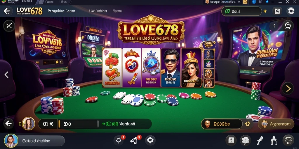 Tampilan gameplay Live Casino yang mengasyikkan dan interaktif.