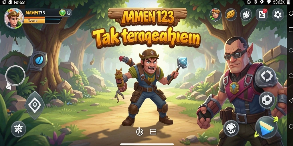 Screenshot utama MAMEN123 menampilkan gameplay petualangan yang menegangkan.