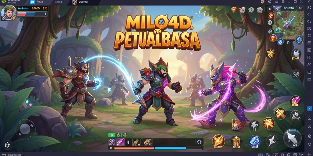 Screenshot gameplay RPG MILO4D menampilkan karakter dalam aksi.