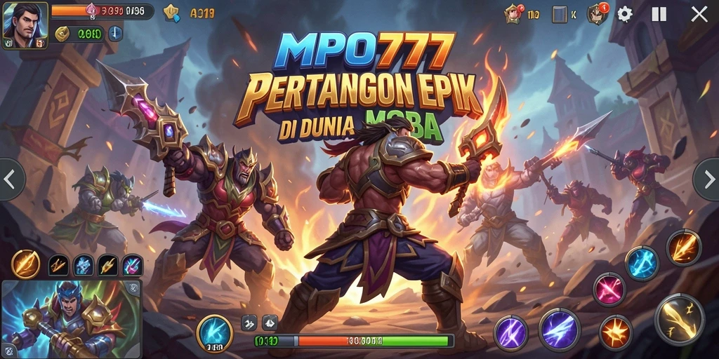 Tampilan gameplay seru di <strong>MPO777</strong> dengan pertarungan epik antar karakter.