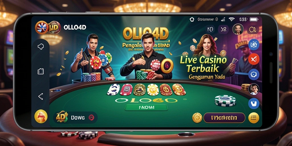 Tampilan gameplay Live Casino OLLO4D yang menarik dan interaktif.