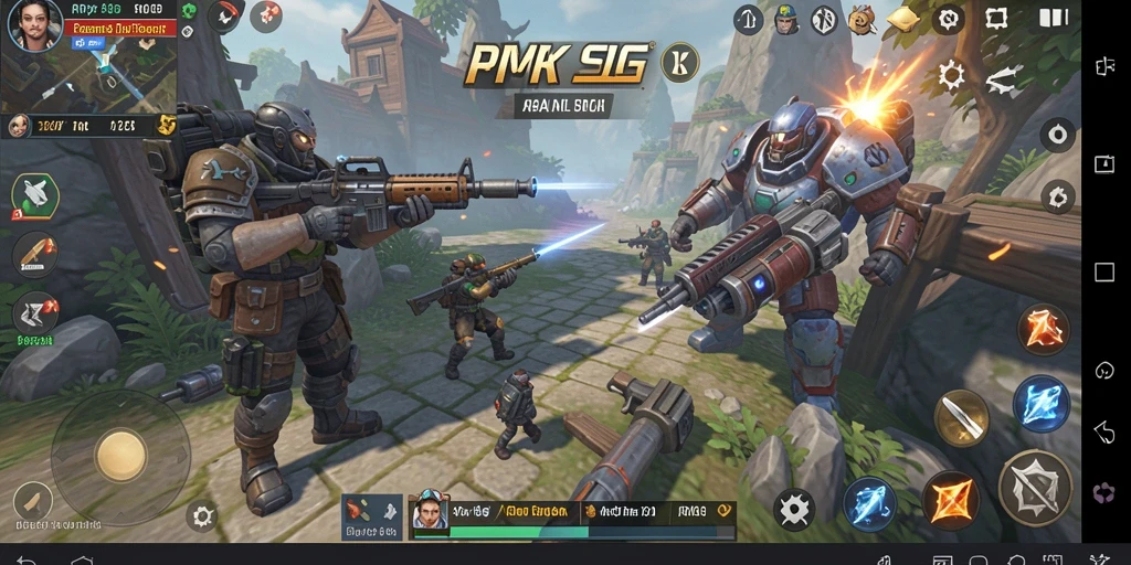Screenshot gameplay menunjukkan aksi strategi yang mendebarkan.