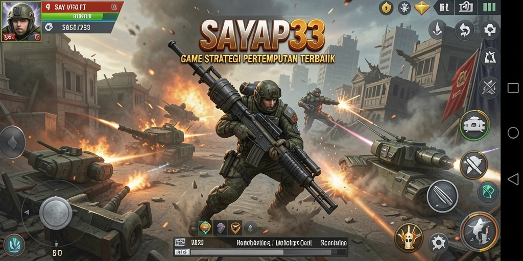 Gameplay seru dalam <strong>SAYAP33</strong> yang melibatkan strategi pertempuran.