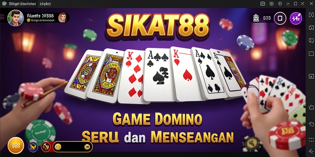 Tangkapan layar gameplay Domino yang menarik di SIKAT88.