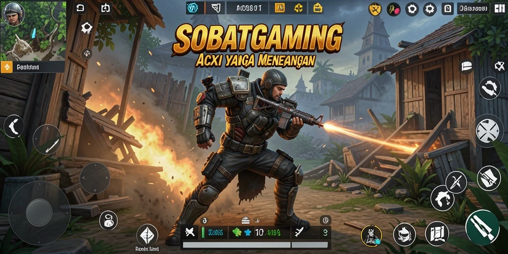 Tampilan gameplay mendebarkan dari SOBATGAMING yang penuh aksi.