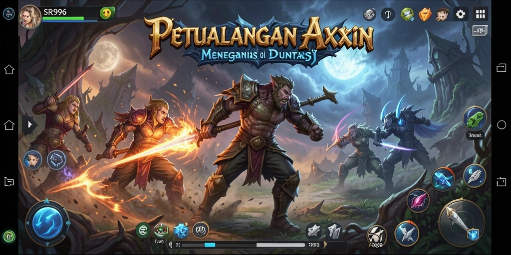 Tampilan gameplay memukau di dunia fantasi ARPG.