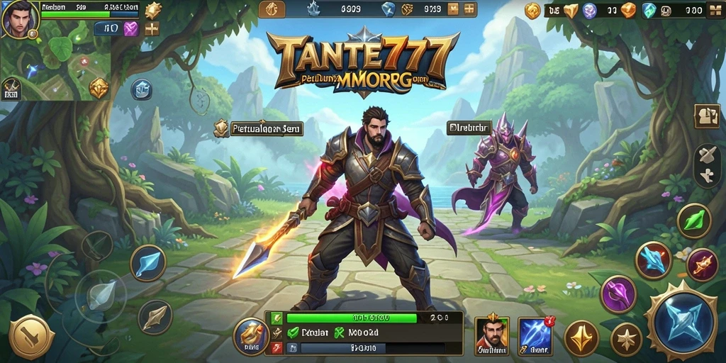Screenshot gameplay TANTE777 yang menampilkan petualangan MMORPG yang seru.