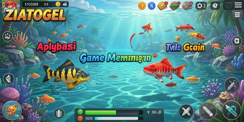 Tampilan gameplay menakjubkan dari ZIATOGEL dengan aksi memancing seru.