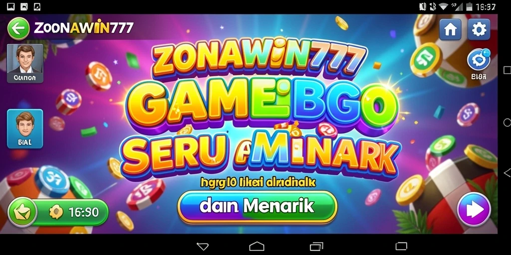 Tampilan gameplay seru di ZONAWIN777 dengan antarmuka yang menarik.